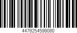 Código de barras (EAN, GTIN, SKU, ISBN): '4478254598080'