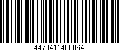 Código de barras (EAN, GTIN, SKU, ISBN): '4479411406064'