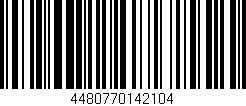 Código de barras (EAN, GTIN, SKU, ISBN): '4480770142104'