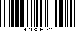 Código de barras (EAN, GTIN, SKU, ISBN): '4481963954641'