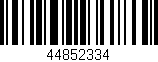 Código de barras (EAN, GTIN, SKU, ISBN): '44852334'