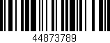 Código de barras (EAN, GTIN, SKU, ISBN): '44873789'