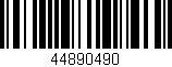 Código de barras (EAN, GTIN, SKU, ISBN): '44890490'