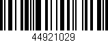 Código de barras (EAN, GTIN, SKU, ISBN): '44921029'