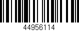 Código de barras (EAN, GTIN, SKU, ISBN): '44956114'