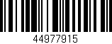 Código de barras (EAN, GTIN, SKU, ISBN): '44977915'