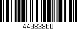 Código de barras (EAN, GTIN, SKU, ISBN): '44983860'