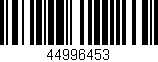 Código de barras (EAN, GTIN, SKU, ISBN): '44996453'