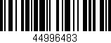 Código de barras (EAN, GTIN, SKU, ISBN): '44996483'