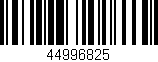 Código de barras (EAN, GTIN, SKU, ISBN): '44996825'
