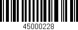 Código de barras (EAN, GTIN, SKU, ISBN): '45000228'