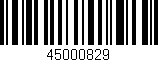 Código de barras (EAN, GTIN, SKU, ISBN): '45000829'