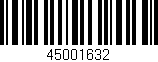 Código de barras (EAN, GTIN, SKU, ISBN): '45001632'