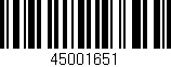 Código de barras (EAN, GTIN, SKU, ISBN): '45001651'