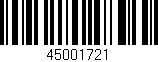 Código de barras (EAN, GTIN, SKU, ISBN): '45001721'