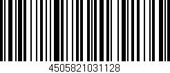 Código de barras (EAN, GTIN, SKU, ISBN): '4505821031128'