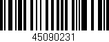 Código de barras (EAN, GTIN, SKU, ISBN): '45090231'
