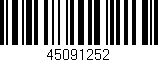 Código de barras (EAN, GTIN, SKU, ISBN): '45091252'