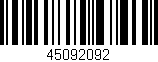 Código de barras (EAN, GTIN, SKU, ISBN): '45092092'