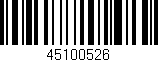 Código de barras (EAN, GTIN, SKU, ISBN): '45100526'