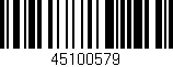 Código de barras (EAN, GTIN, SKU, ISBN): '45100579'
