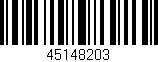 Código de barras (EAN, GTIN, SKU, ISBN): '45148203'