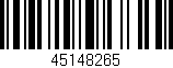 Código de barras (EAN, GTIN, SKU, ISBN): '45148265'