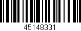 Código de barras (EAN, GTIN, SKU, ISBN): '45148331'