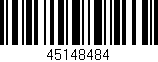 Código de barras (EAN, GTIN, SKU, ISBN): '45148484'