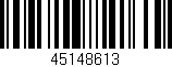 Código de barras (EAN, GTIN, SKU, ISBN): '45148613'
