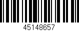 Código de barras (EAN, GTIN, SKU, ISBN): '45148657'