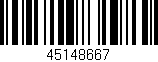 Código de barras (EAN, GTIN, SKU, ISBN): '45148667'