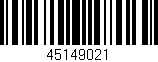 Código de barras (EAN, GTIN, SKU, ISBN): '45149021'