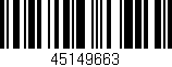 Código de barras (EAN, GTIN, SKU, ISBN): '45149663'