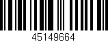 Código de barras (EAN, GTIN, SKU, ISBN): '45149664'