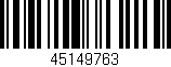 Código de barras (EAN, GTIN, SKU, ISBN): '45149763'