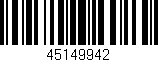 Código de barras (EAN, GTIN, SKU, ISBN): '45149942'