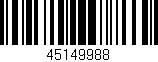 Código de barras (EAN, GTIN, SKU, ISBN): '45149988'