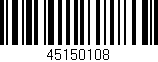 Código de barras (EAN, GTIN, SKU, ISBN): '45150108'