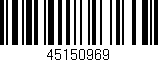 Código de barras (EAN, GTIN, SKU, ISBN): '45150969'