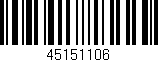 Código de barras (EAN, GTIN, SKU, ISBN): '45151106'