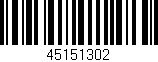 Código de barras (EAN, GTIN, SKU, ISBN): '45151302'