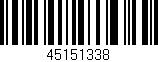 Código de barras (EAN, GTIN, SKU, ISBN): '45151338'