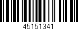 Código de barras (EAN, GTIN, SKU, ISBN): '45151341'