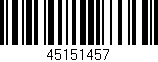 Código de barras (EAN, GTIN, SKU, ISBN): '45151457'