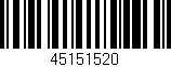 Código de barras (EAN, GTIN, SKU, ISBN): '45151520'