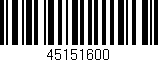 Código de barras (EAN, GTIN, SKU, ISBN): '45151600'