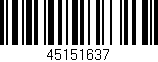 Código de barras (EAN, GTIN, SKU, ISBN): '45151637'