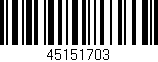 Código de barras (EAN, GTIN, SKU, ISBN): '45151703'