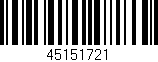 Código de barras (EAN, GTIN, SKU, ISBN): '45151721'